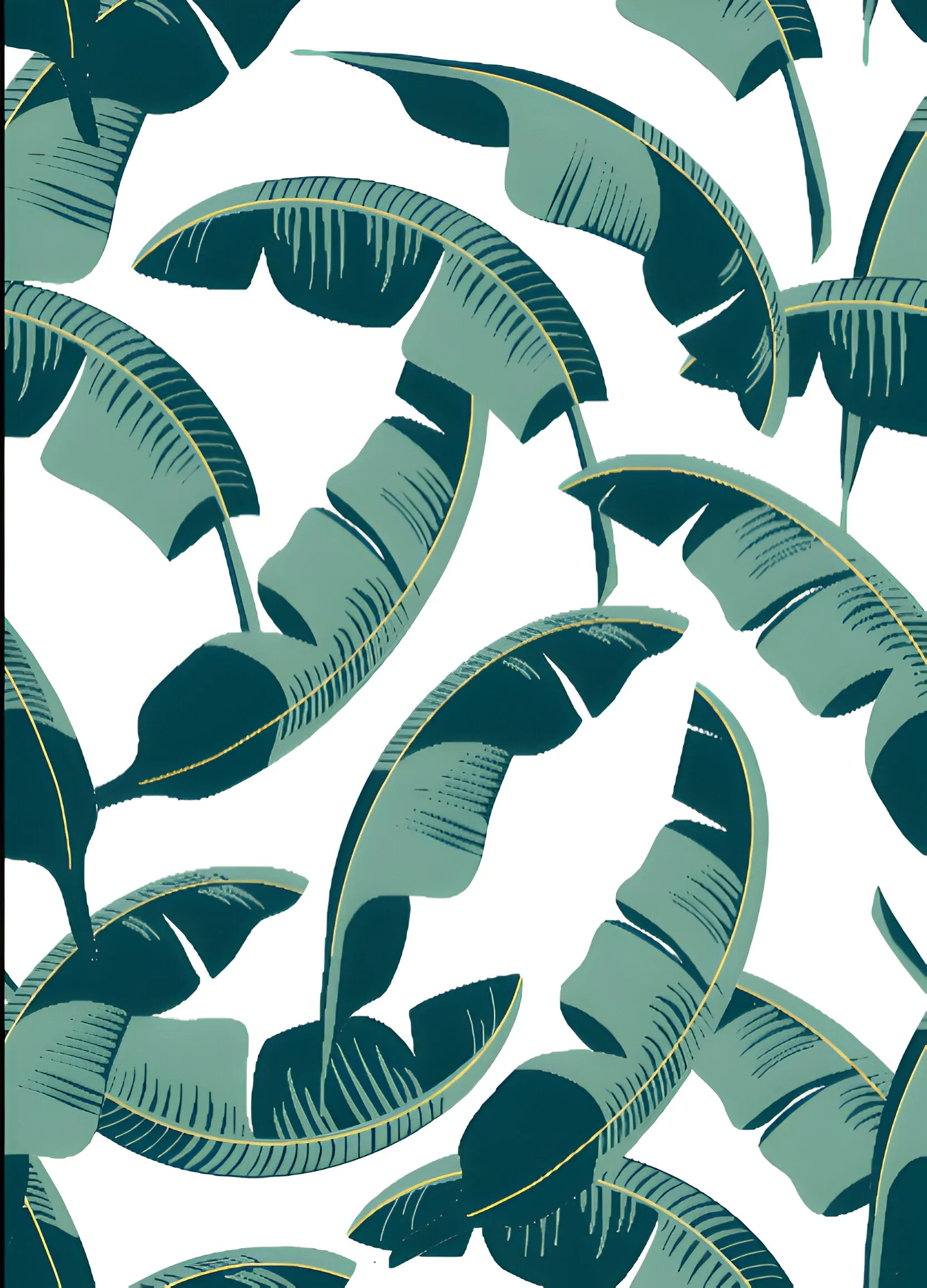 Leaves Collection Printed Bed Skirt