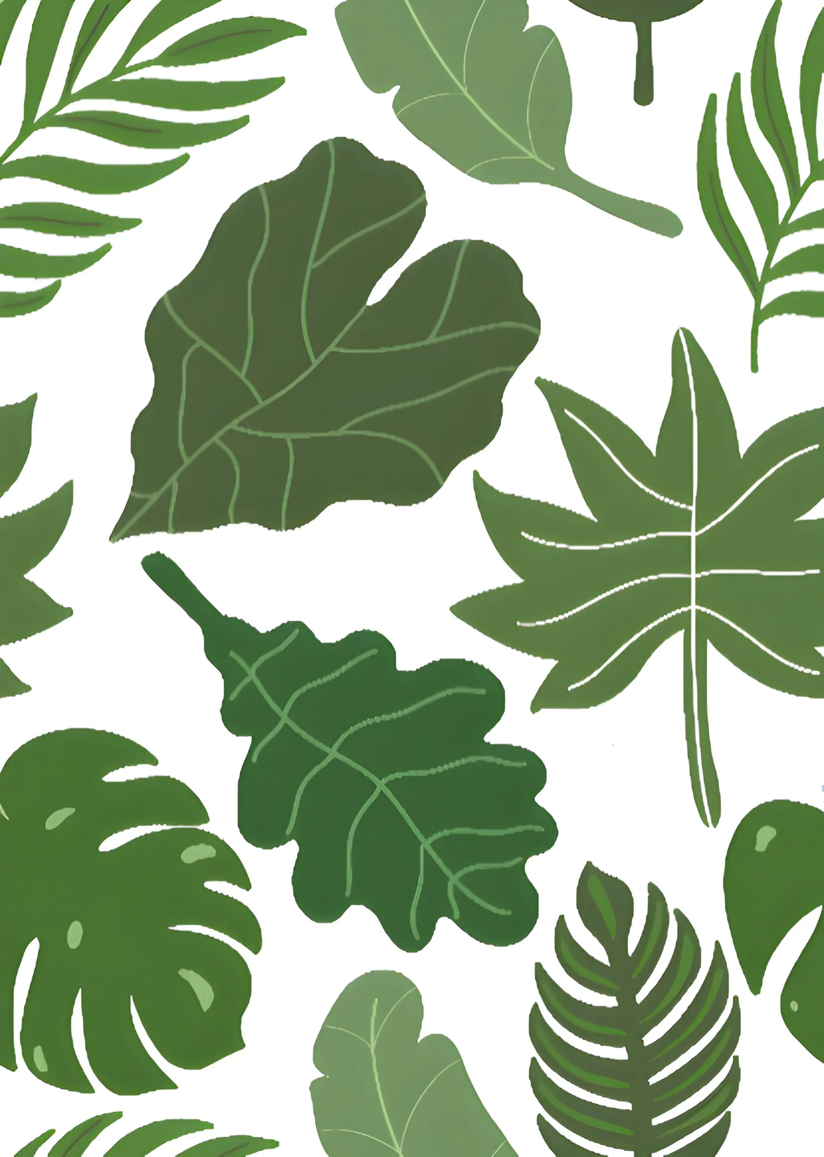 Leaves Collection Printed Bed Skirt
