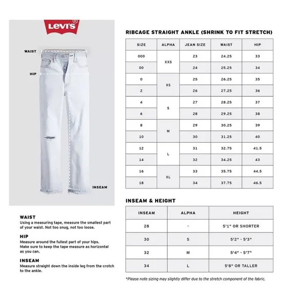 Levi's Premium Ribcage Straight Ankle Women’s Jeans