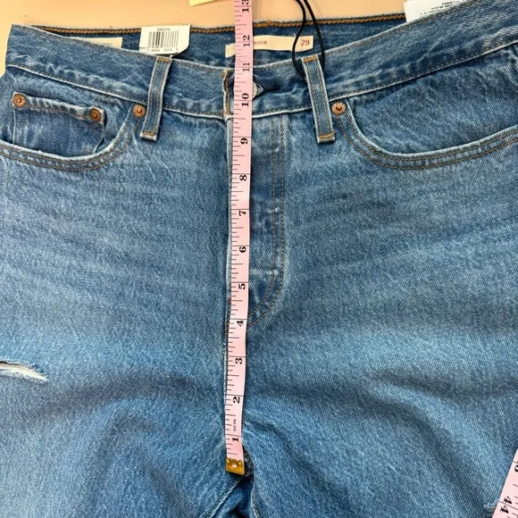 Levi's Premium Wedgie Jeans Button Fly High Rise 100% Cotton Size 29 NWT