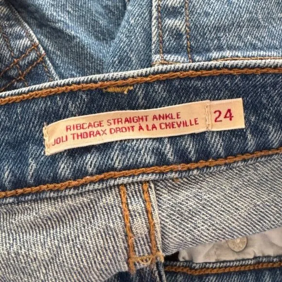 LEVI’S • Ribcage Straight Ankle Jean in Jive Tribe • 24