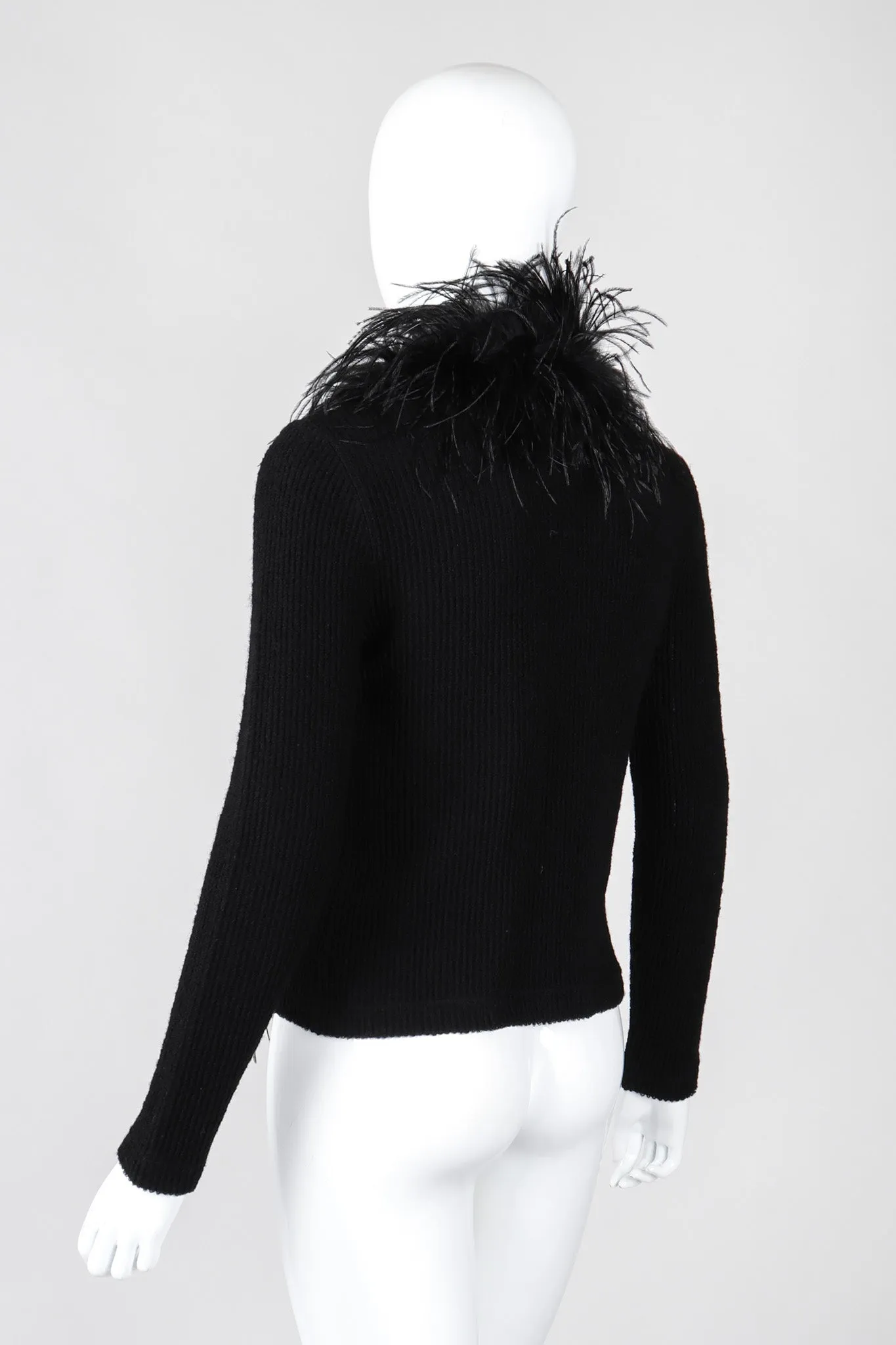 Liberté Ribbed Feather Cardigan