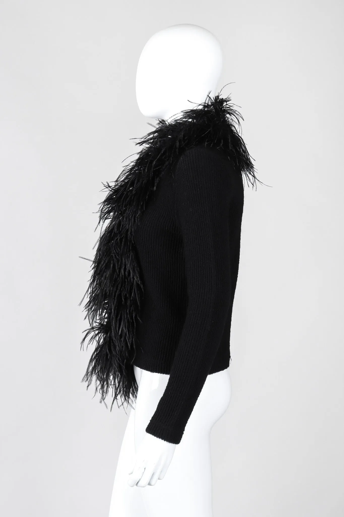 Liberté Ribbed Feather Cardigan