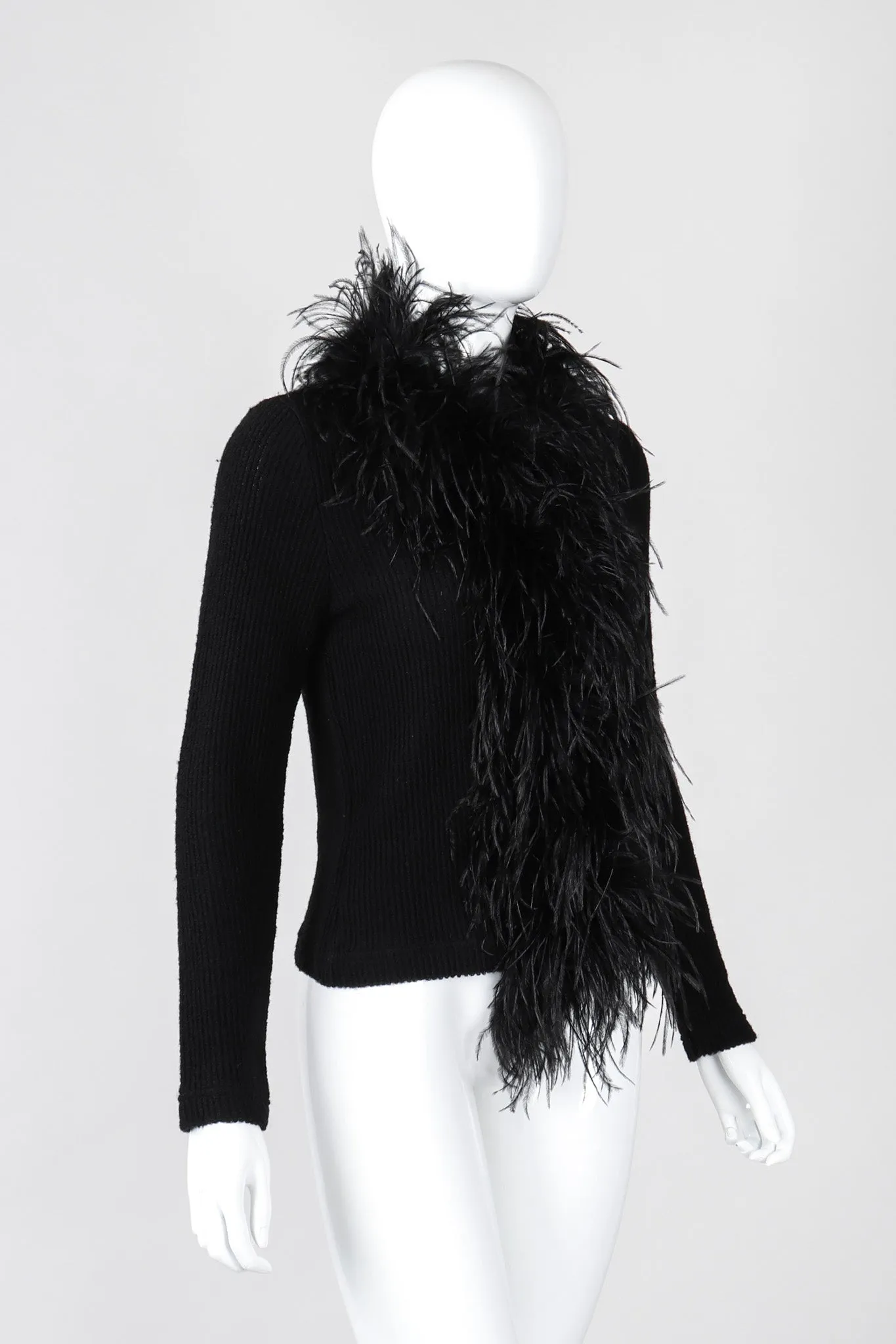 Liberté Ribbed Feather Cardigan