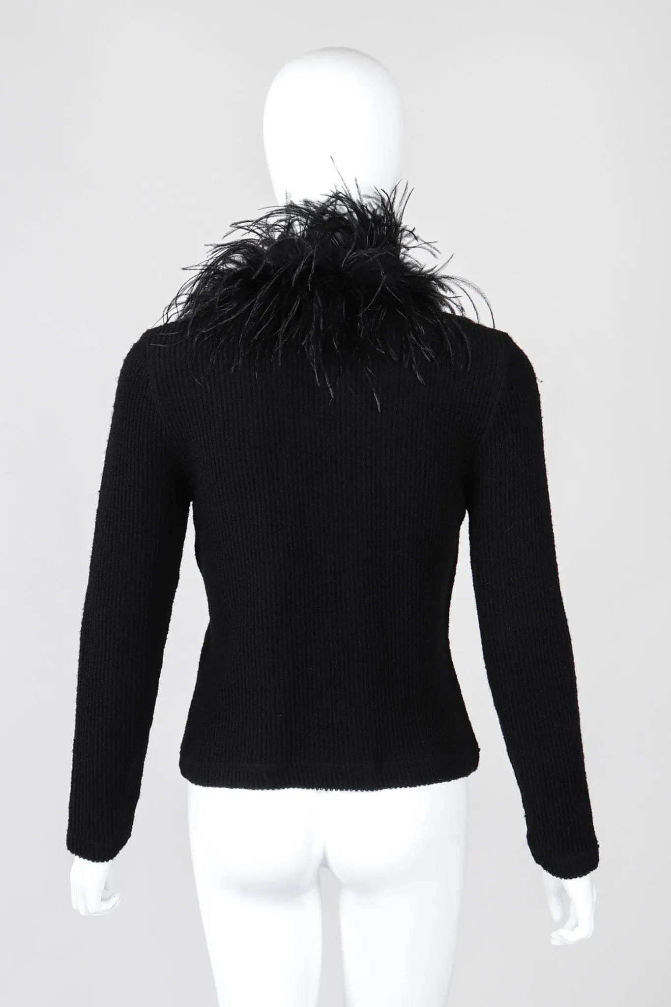 Liberté Ribbed Feather Cardigan