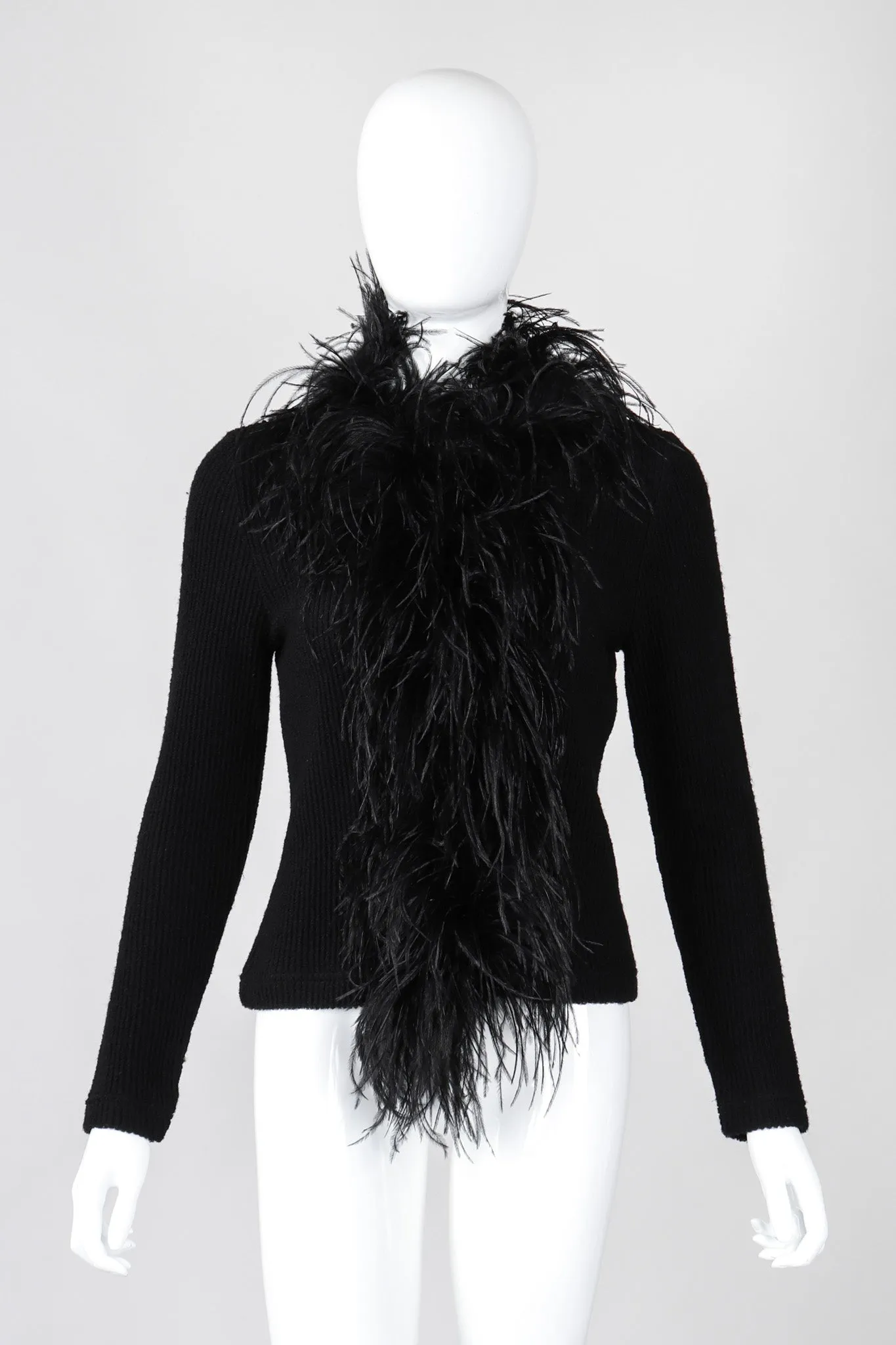 Liberté Ribbed Feather Cardigan
