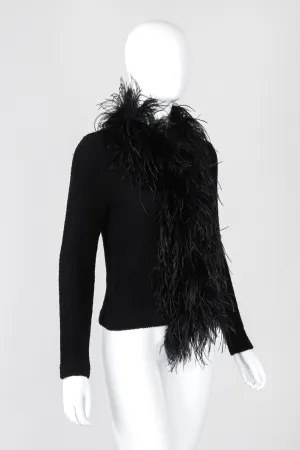 Liberté Ribbed Feather Cardigan