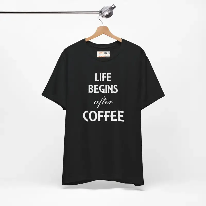 Life Begins After Coffee t Shirt Trendy Fashion Vibes
