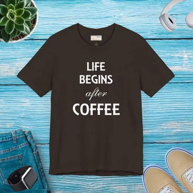 Life Begins After Coffee t Shirt Trendy Fashion Vibes