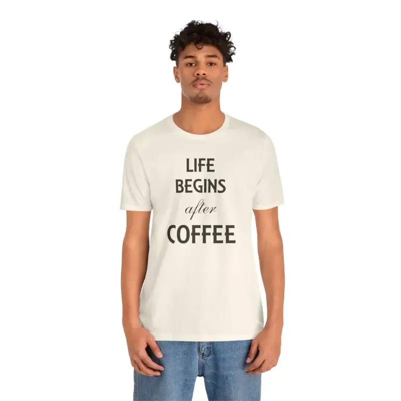 Life Begins After Coffee t Shirt Trendy Fashion Vibes