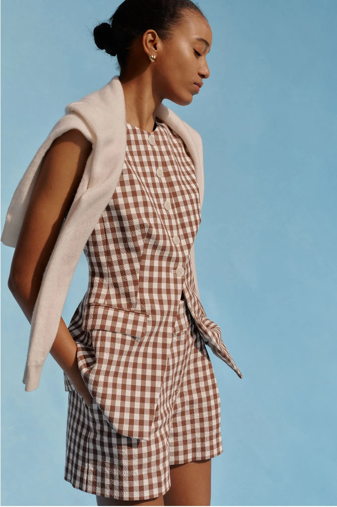 Light Chicory and Dove Haina Short