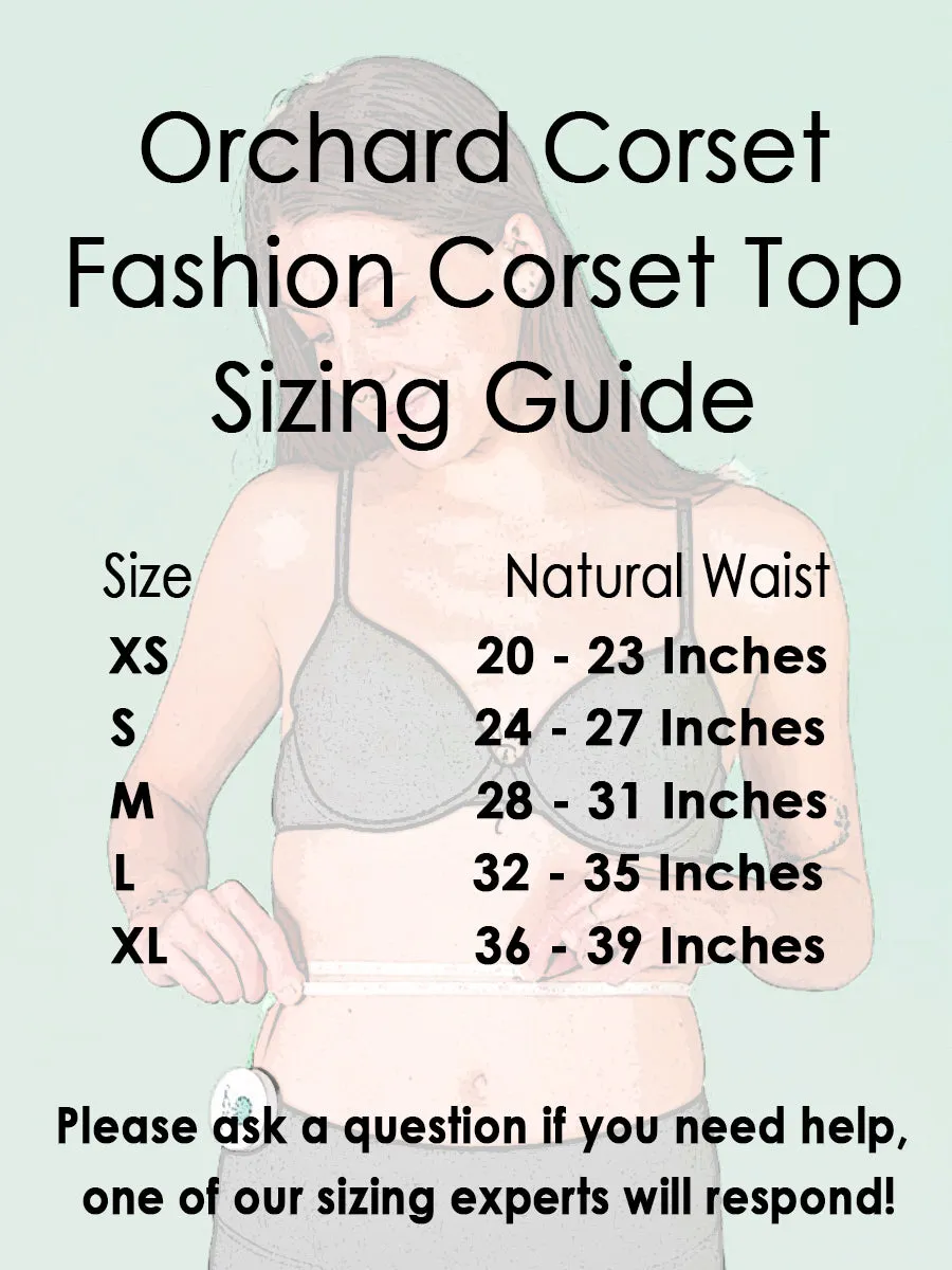 Lillith Satin & Chiffon Corset Top