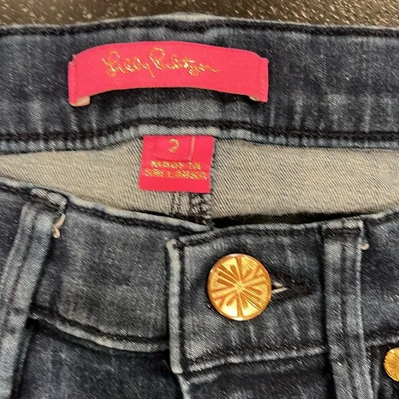 Lilly Pulitzer South Ocean Skinny Crop Jeans Size 2