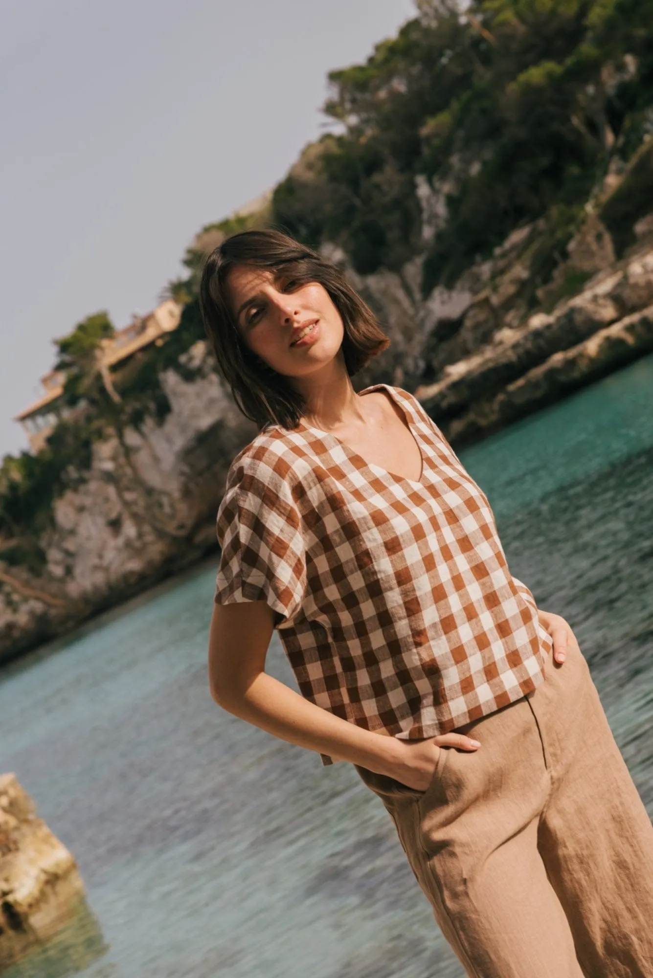 Lily Oversized Linen Top | Multiple Colours