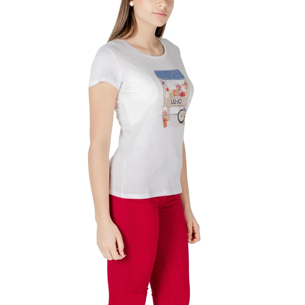 Liu Jo Bicolor Cotton Tops & T-Shirt
