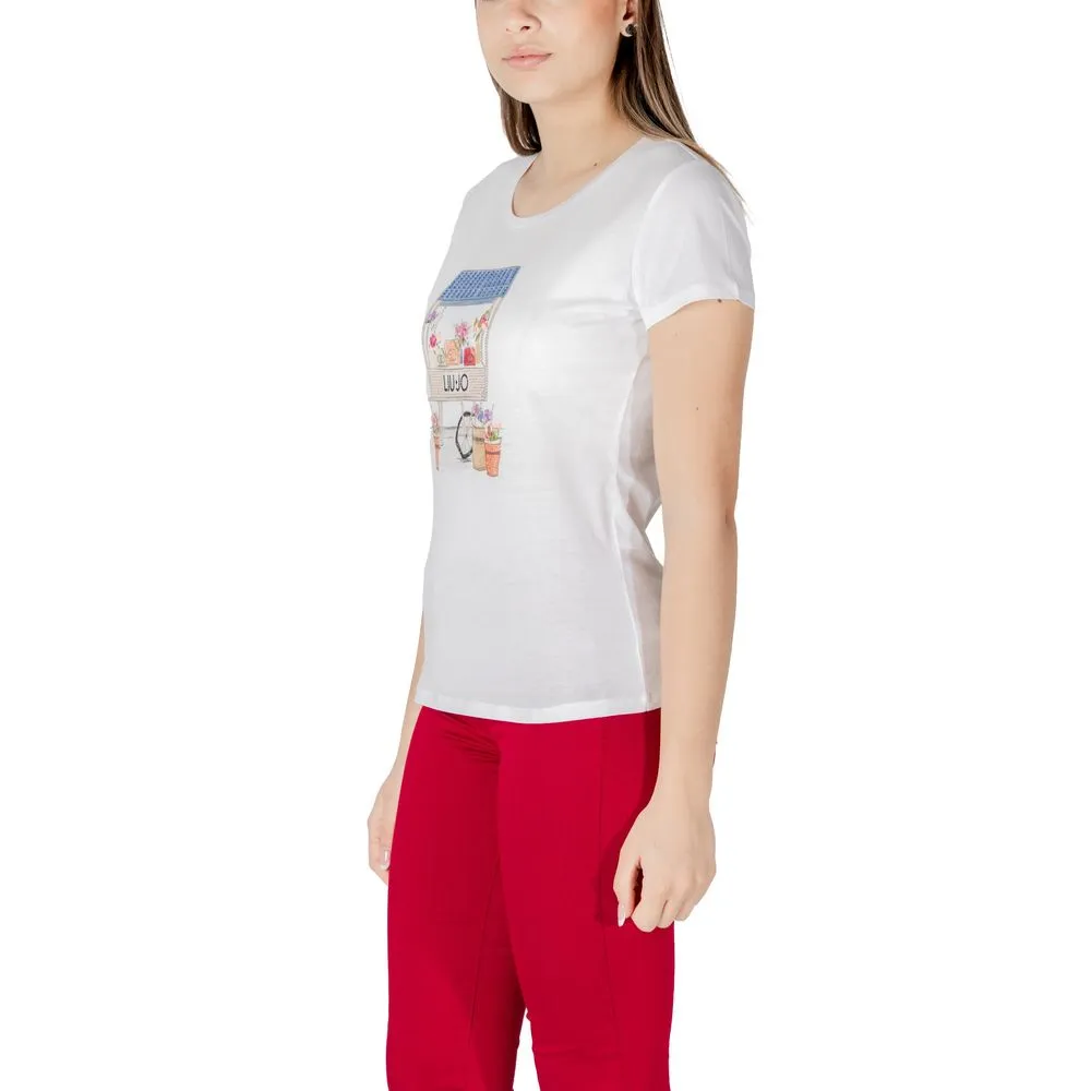 Liu Jo Bicolor Cotton Tops & T-Shirt