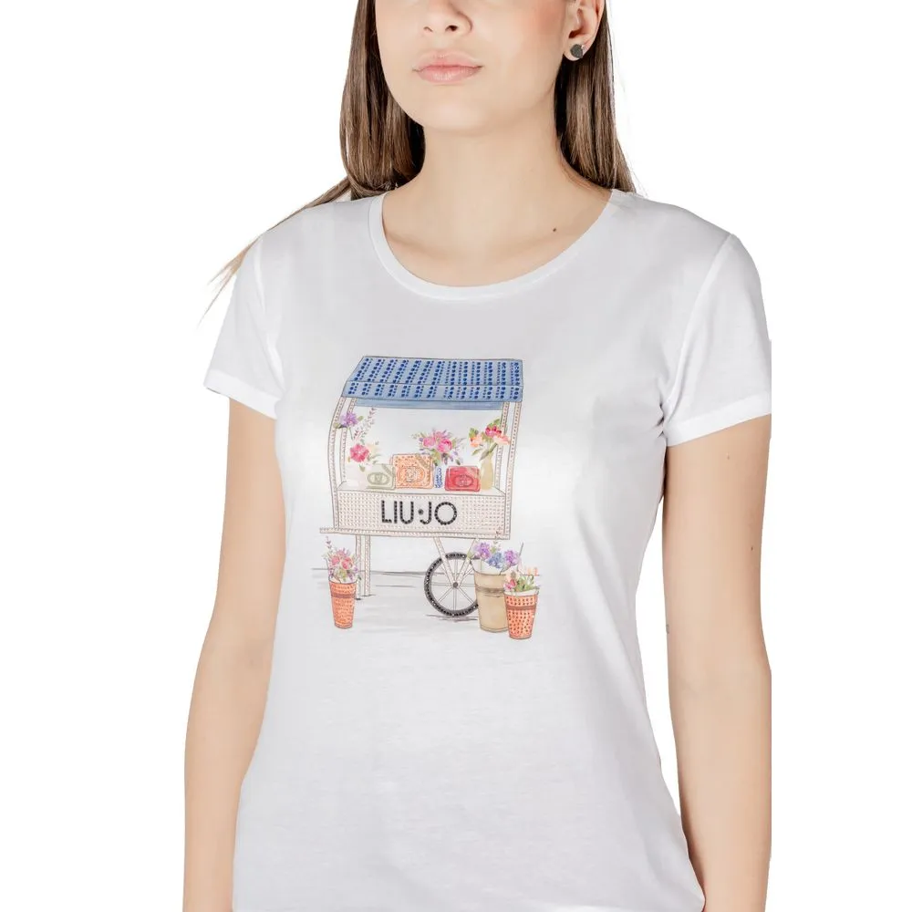 Liu Jo Bicolor Cotton Tops & T-Shirt