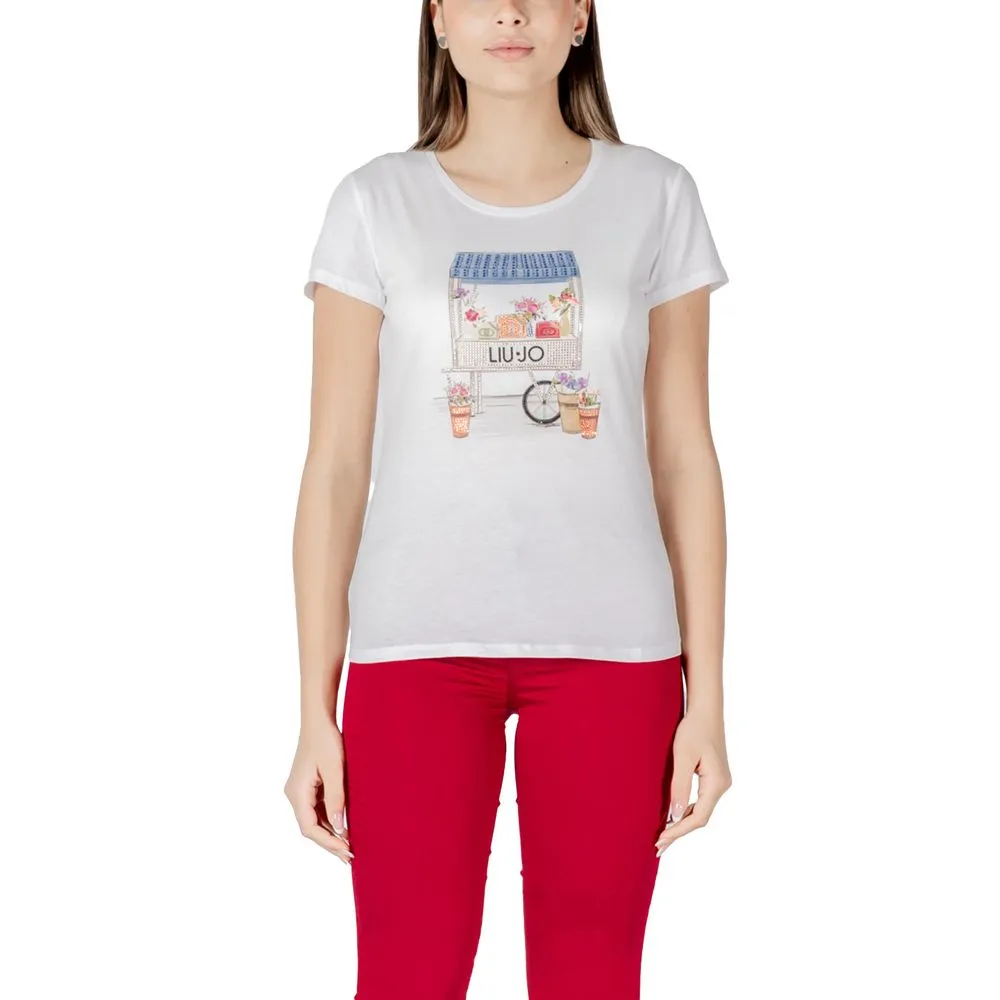 Liu Jo Bicolor Cotton Tops & T-Shirt