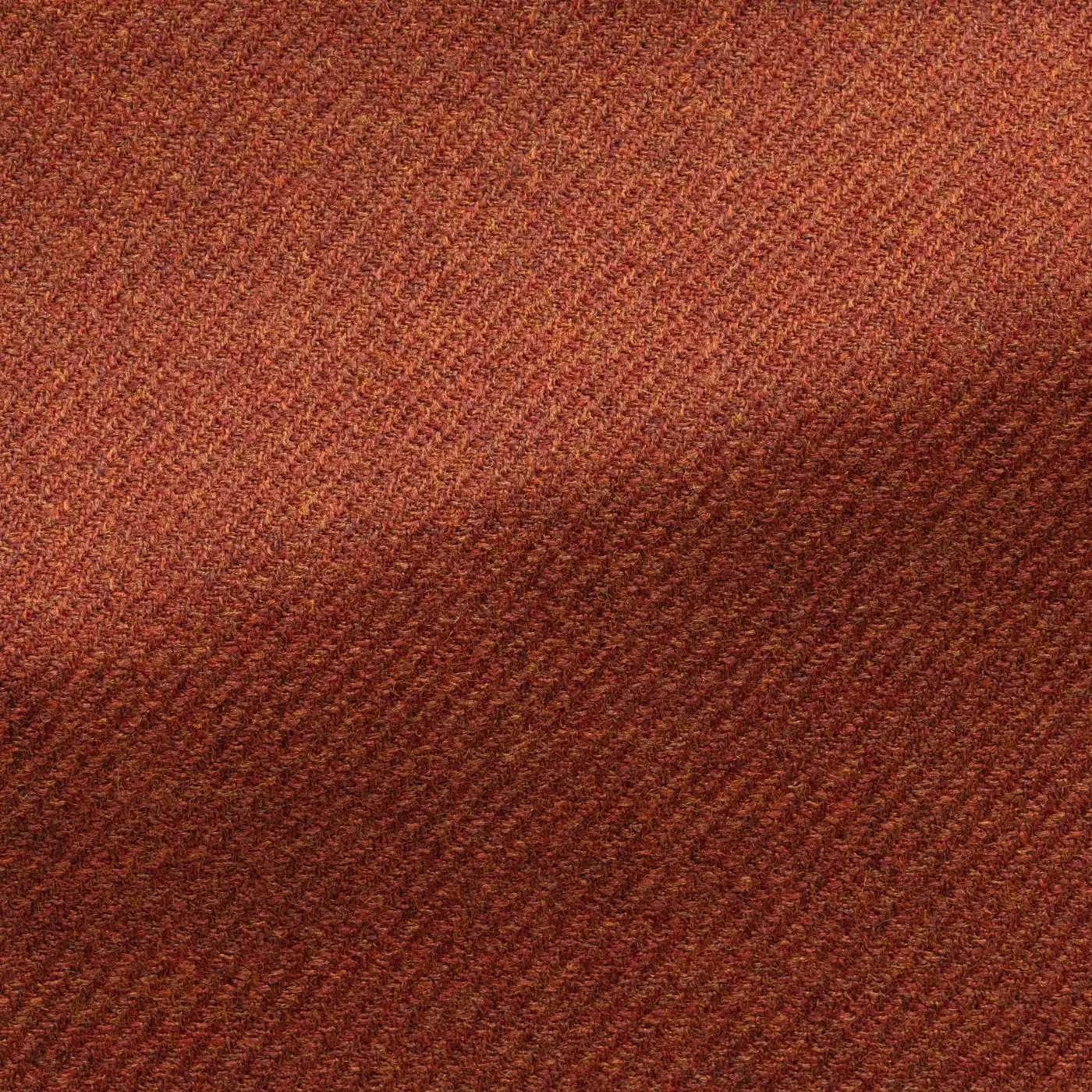 Loro Piana Burnt Orange Brushed Merino Wool & Silk Twill