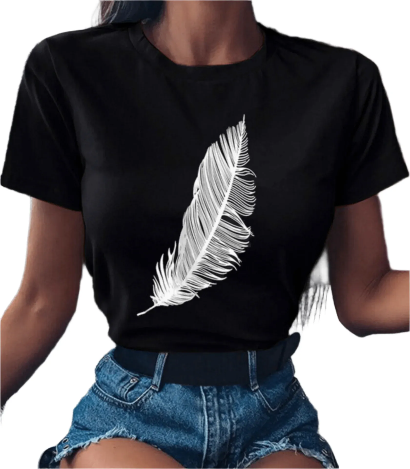 Luca – Feather Print Unisex T-Shirt