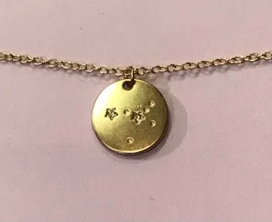 Lucky Feather Zodiac Astrology Necklace - Cancer Glow Fish Studios