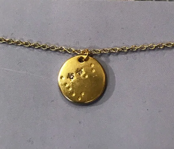 Lucky Feather Zodiac Astrology Necklace - Capricorn Glow Fish Studios