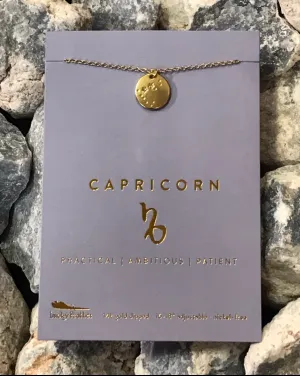 Lucky Feather Zodiac Astrology Necklace - Capricorn Glow Fish Studios