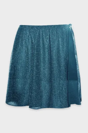 Lumière Ring Skirt in Ocean Blue
