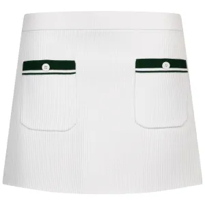Luna Rib Knit Skirt Ivory
