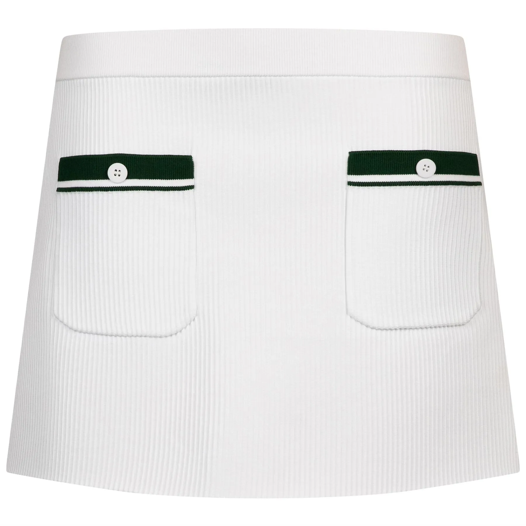 Luna Rib Knit Skirt Ivory