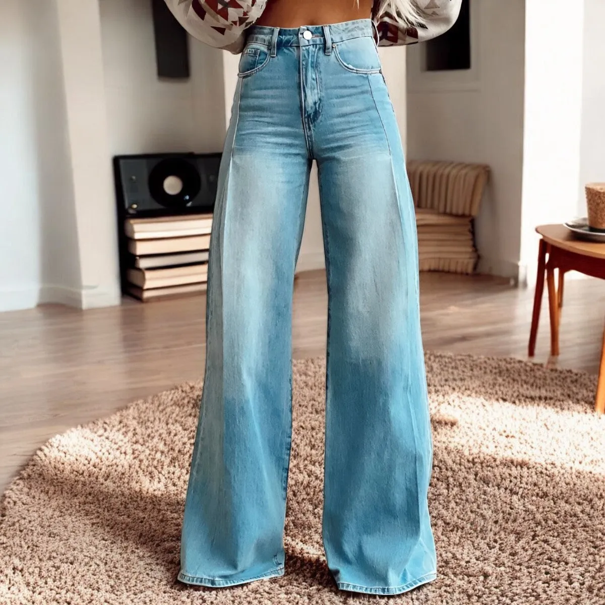 Luna | Wide Pants with Floral Print | Boho Chic | Soft Fabric