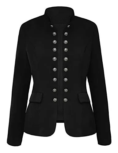 luvamia Women's Open Front Work Blazer Jacket