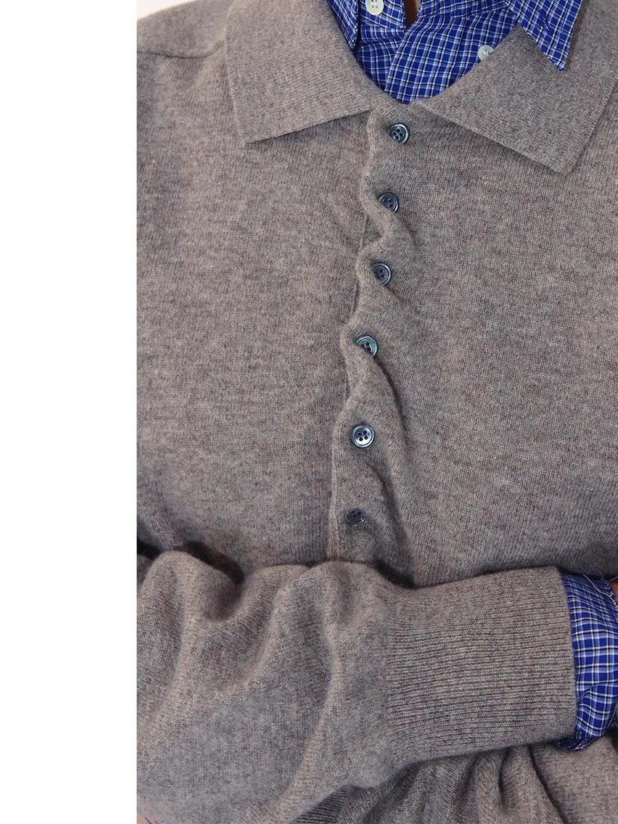 Luxe Knit Polo Sweater