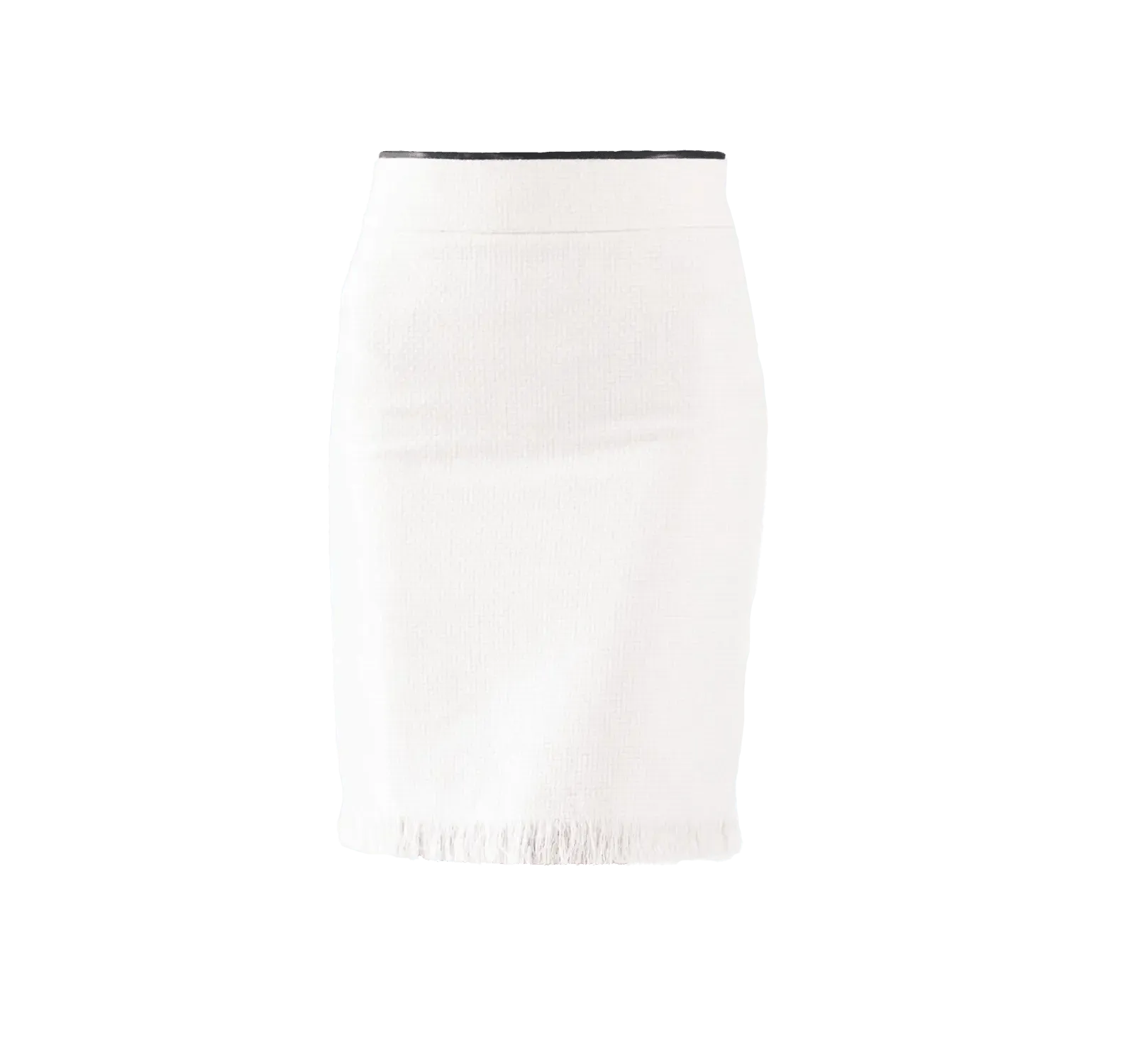 Luxe White Mini Tweed Skirt by Le Réussi®