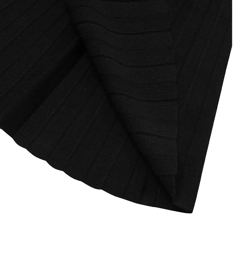 MACKY Golf: Patch Kinit Skirt - Black