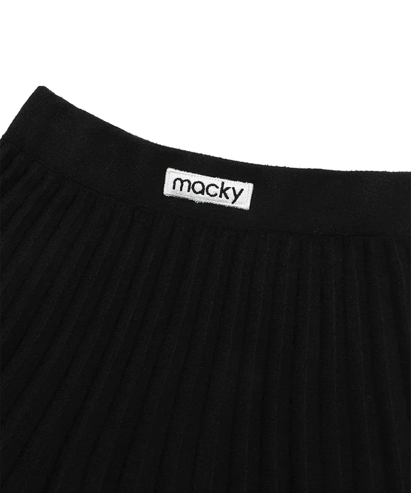 MACKY Golf: Patch Kinit Skirt - Black