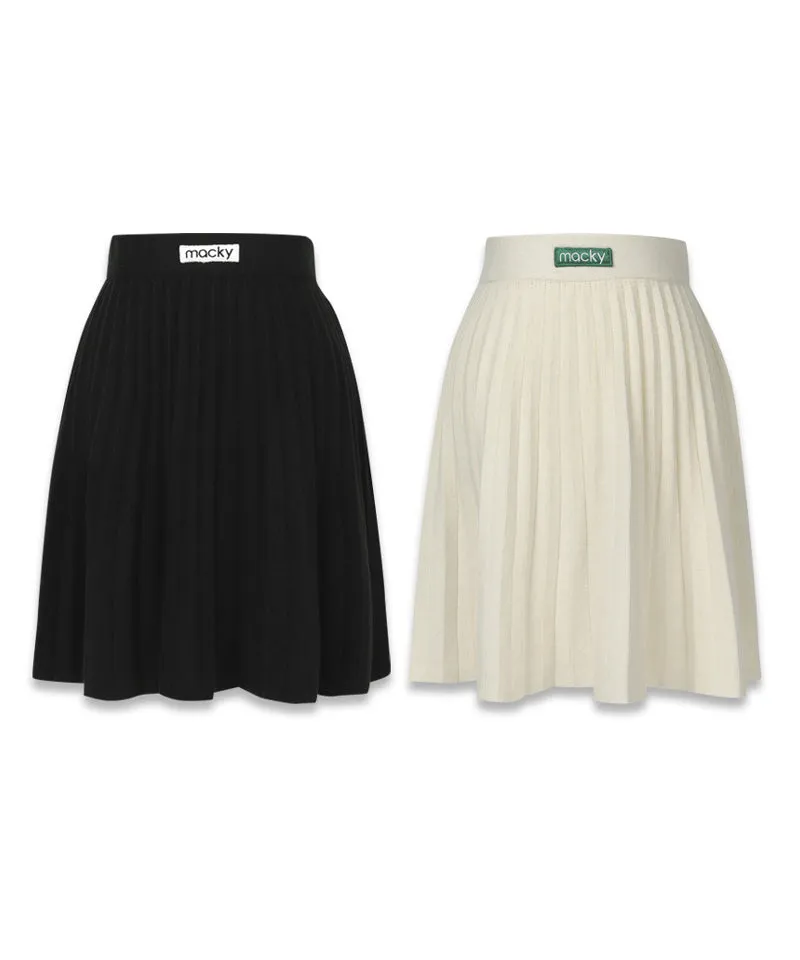 MACKY Golf: Patch Kinit Skirt - Black