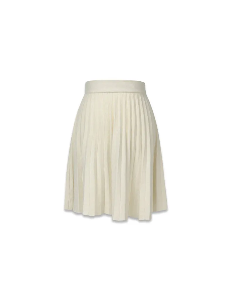 MACKY Golf: Patch Kinit Skirt - Ivory
