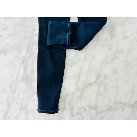 Madewell 9&quot; High Rise Skinny Jeans 26 Dark Wash Denim 5 Pocket