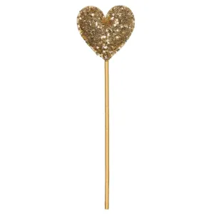 Magic Wand - Gold Sequin Heart