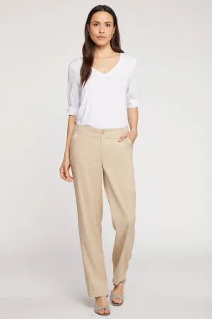 Marilyn Straight Pants In Petite - Feather