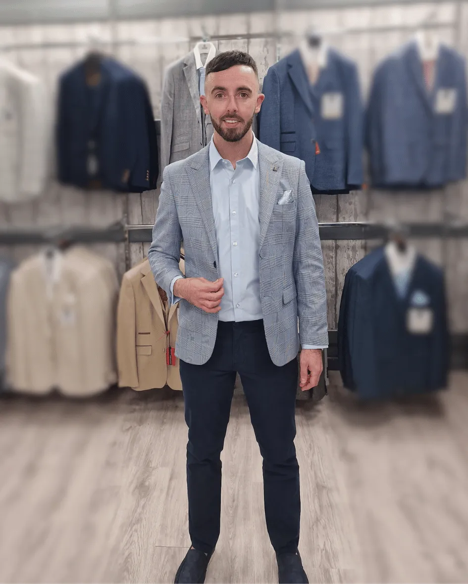 Mark Sky Jacket with Navy Chino