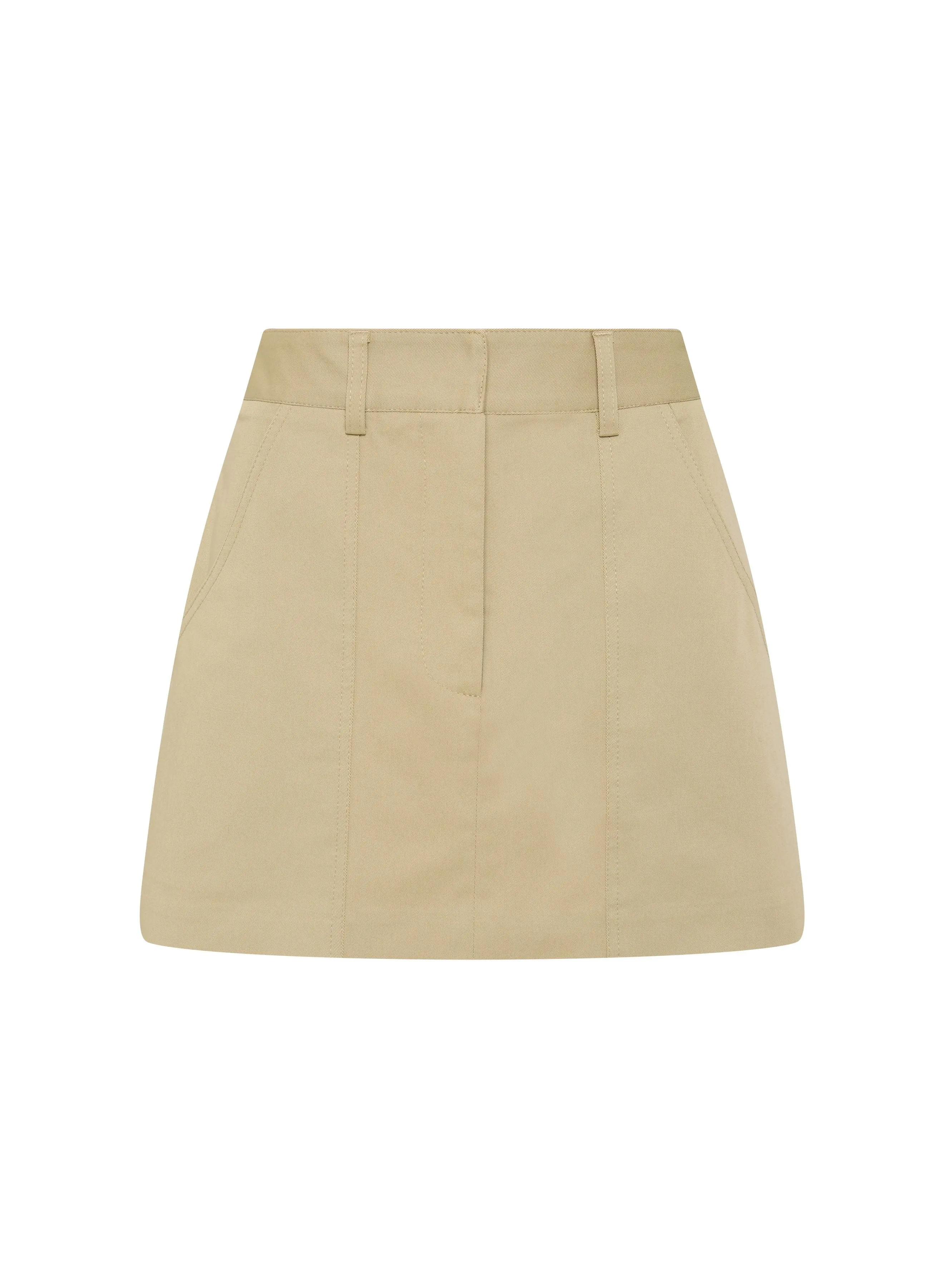 Matteau Utility Mini Skirt in Sand