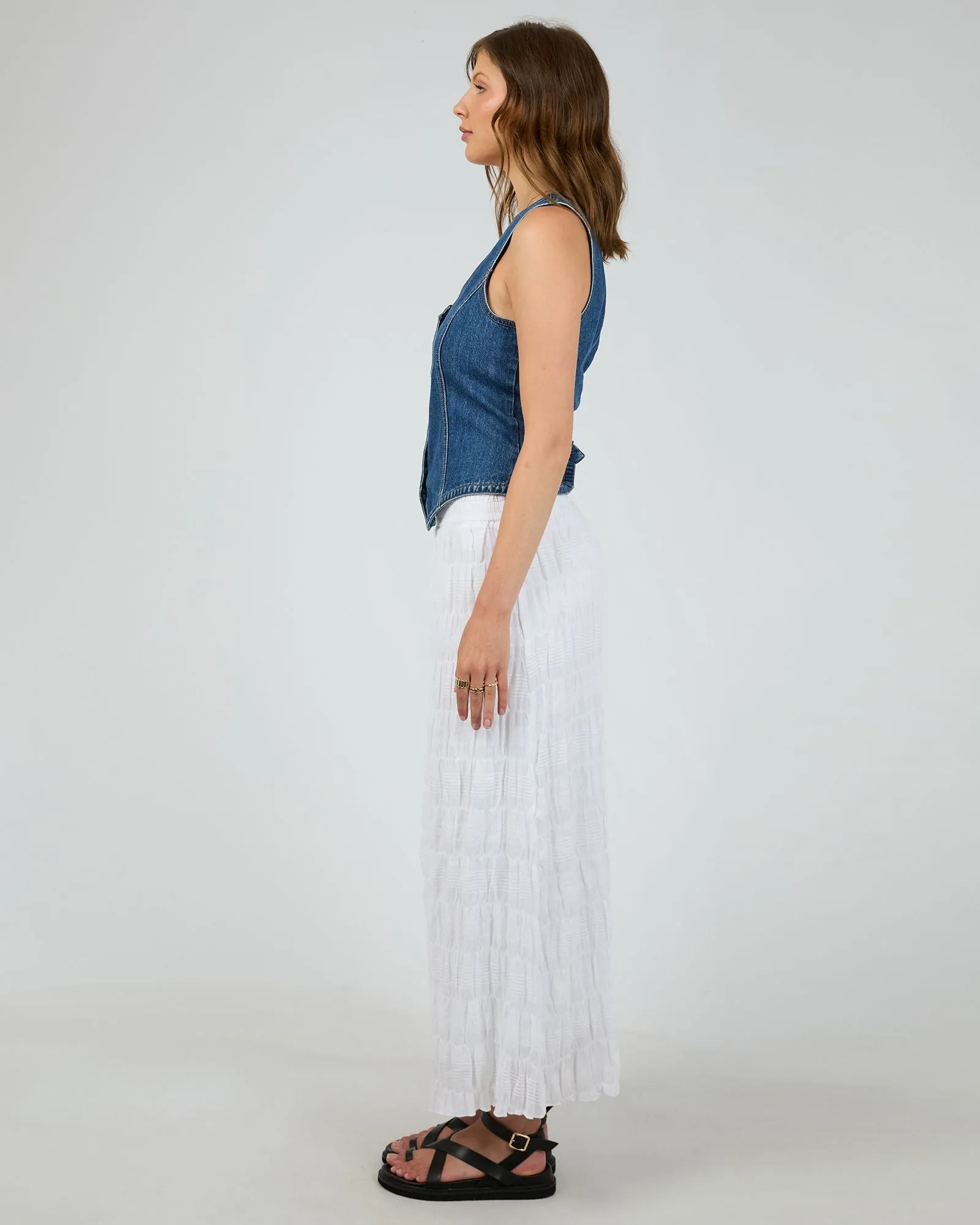 Maude Maxi Skirt - White