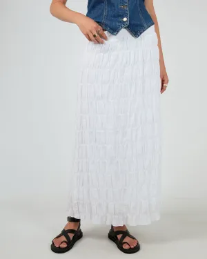 Maude Maxi Skirt - White