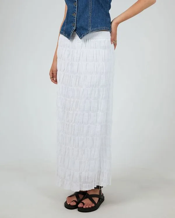 Maude Maxi Skirt - White