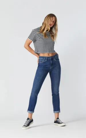 Mavi - Kathleen Slim Boyfriend in Mid Feather Blue 28"