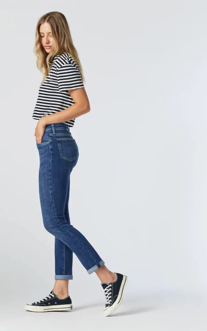Mavi - Kathleen Slim Boyfriend in Mid Feather Blue 28"