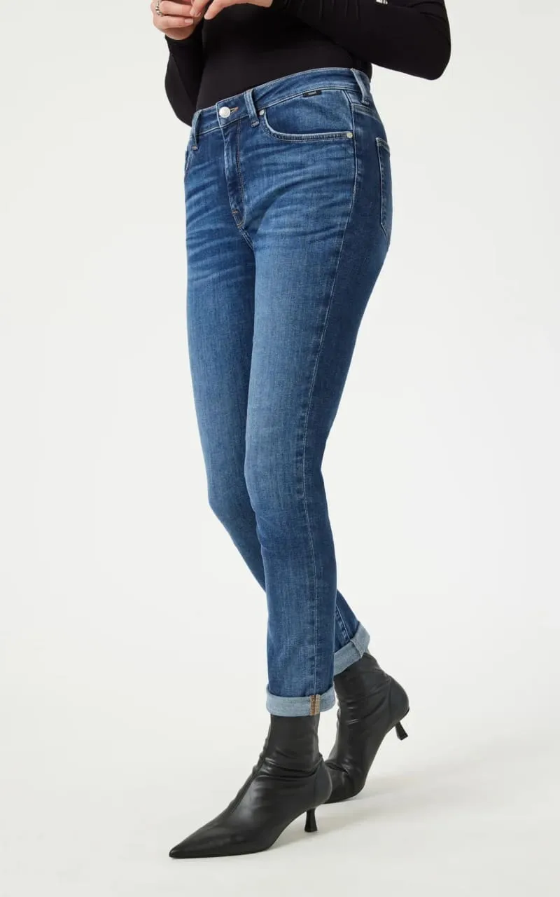 Mavi- Kathleen Slim Boyfriend in Shaded Feather Blue 28" Length