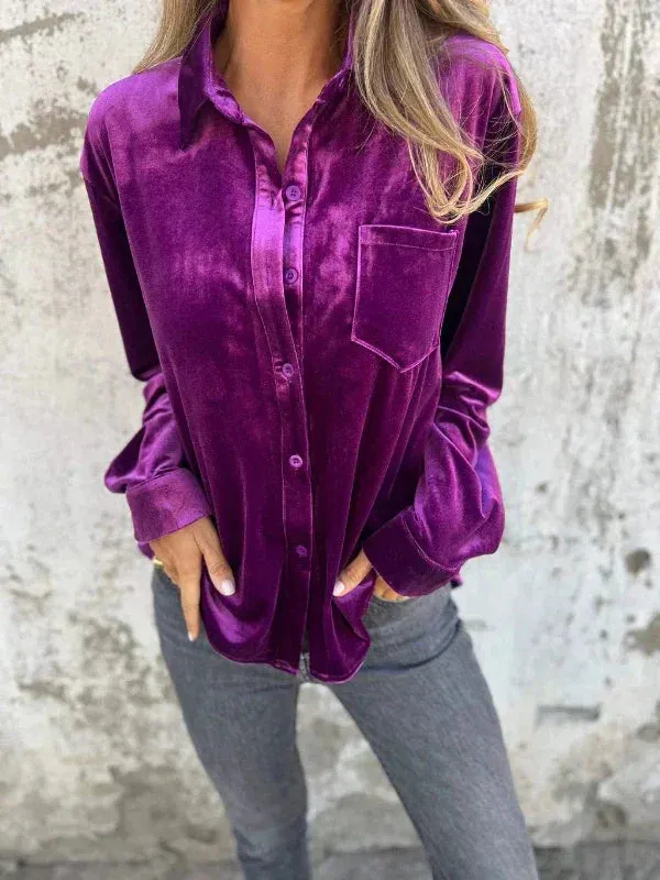 Maya | CLASSIC VELVET BLOUSE